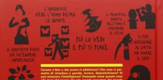 Recensione del libro della psicologia The back cover of a book with a red cover.