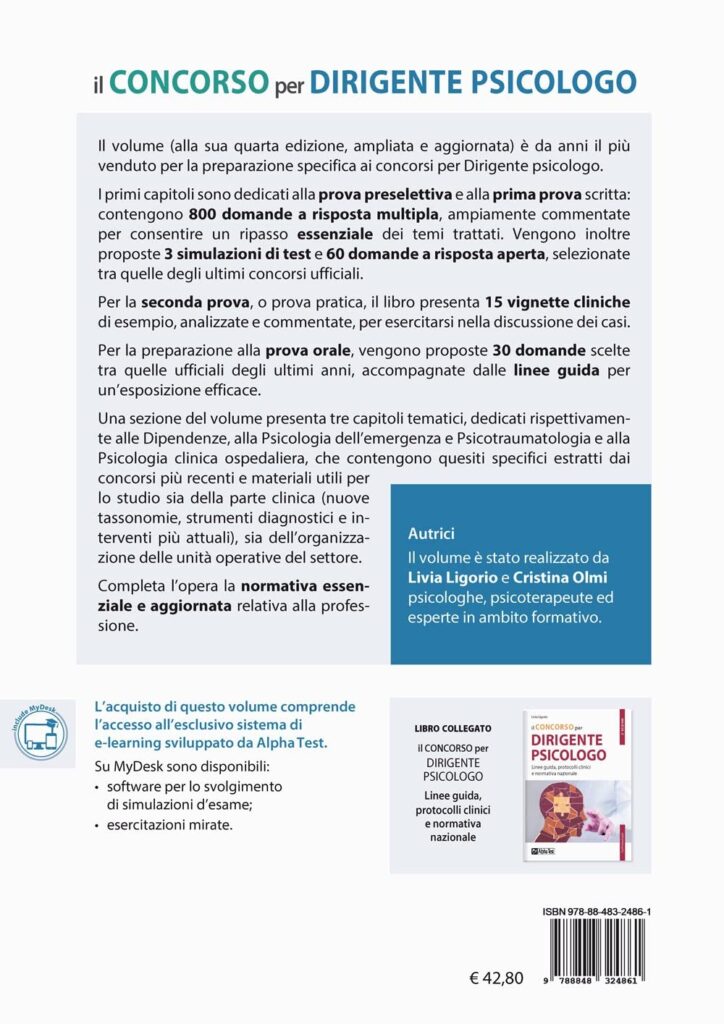 Il concorso per dirigente psicologo. Teoria, esercizi e simulazioni desame     Copertina flessibile – 12 maggio 2022