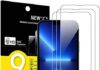NEW’C 3 Pezzi, Vetro Temperato per iPhone 14, 13, 13 Pro (6,1″), Pellicola Prottetiva Anti Graffio, Anti-Impronte, Senza Bolle, Durezza 9H, 0,33mm Ultra Trasparente, Ultra Resistente NEW'C 3 Pezzi, Vetro Temperato per iPhone 14, 13, 13 Pro (6,1"), Pellicola Prottetiva Anti Graffio, Anti-Impronte, Senza Bolle, Durezza 9H, 0,33mm Ultra Trasparente, Ultra Resistente