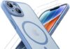 TOCOL 3 in 1 Cover Magnetica per iPhone 14, con 2 Vetro Temperato, Compatibile con MagSafe, Antiurto Custodia Traslucida per iPhone 14 6,1 Pollic, Azzurro TOCOL 3 in 1 Cover Magnetica per iPhone 14, con 2 Vetro Temperato, Compatibile con MagSafe, Antiurto Custodia Traslucida per iPhone 14 6,1 Pollic, Azzurro